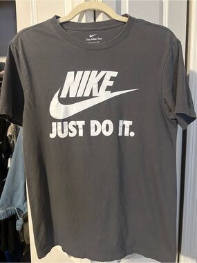 Nike Gray T-Shirt with White Logo